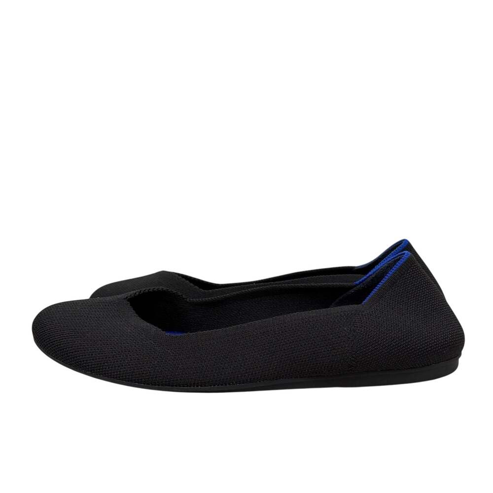 Rothy's Womens 10 Black The Daily Flats Washable Knit Comfort Casual Shoe